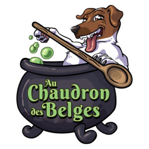 Conception logo bar pub Au Chaudron des Belges