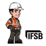 Mascotte homme de chantier BTP