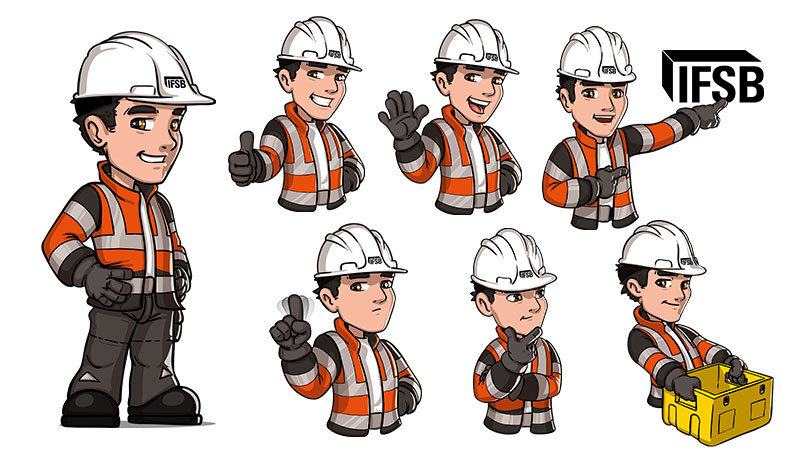 exemple de maquette de mascotte pour confection de costume de mascotte