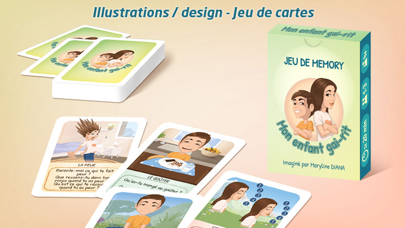 Illustrations et design pour jeux de cartes