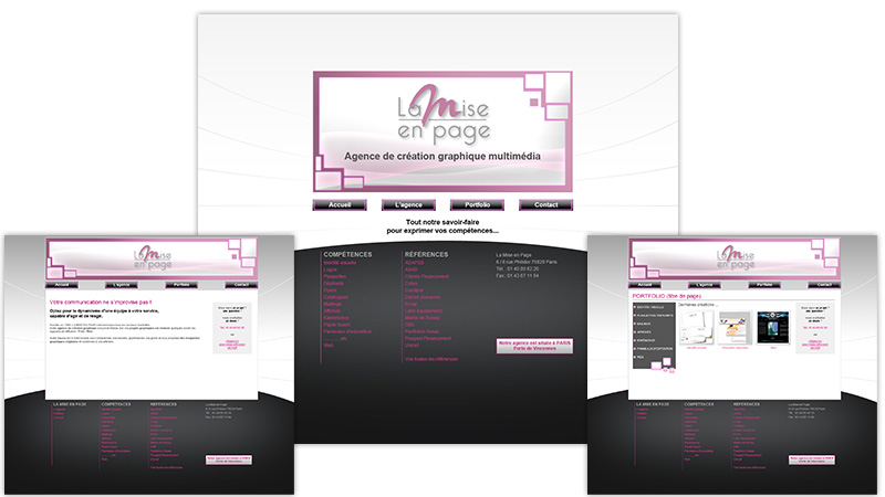 Design de site internet pour agence de création graphique