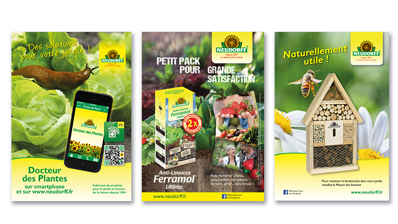 Affiches pour produits de jardinage