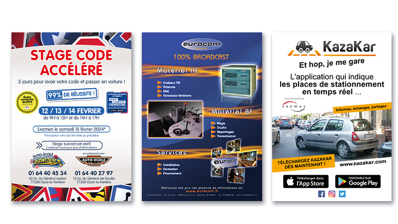 Affiches pour communiquer en grand