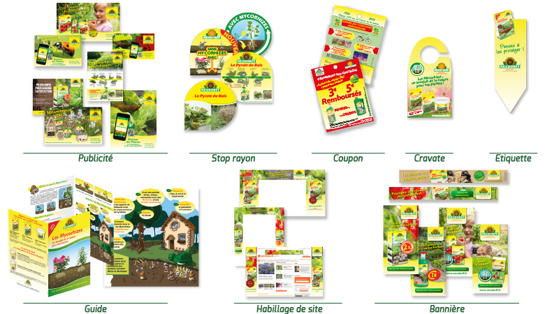 Supports de communication imprimés pour produits de jardinage