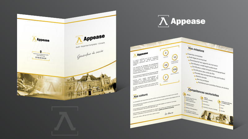 Plaquette commerciale pour cabinet d'expert comptable